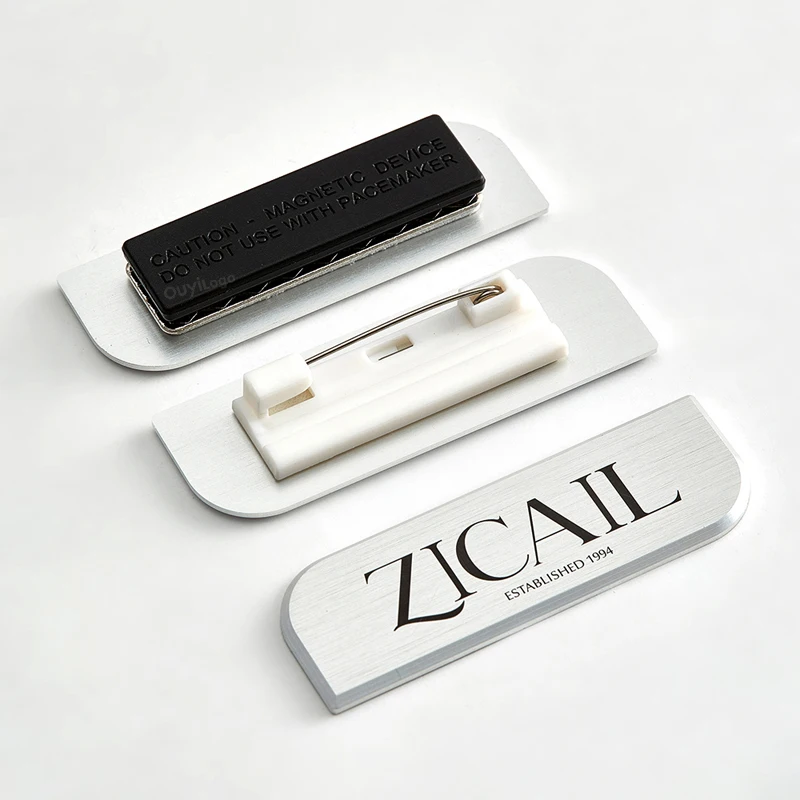 High quality metal nameplate customization CNC aluminum blank plate custom metal laser printing nameplate