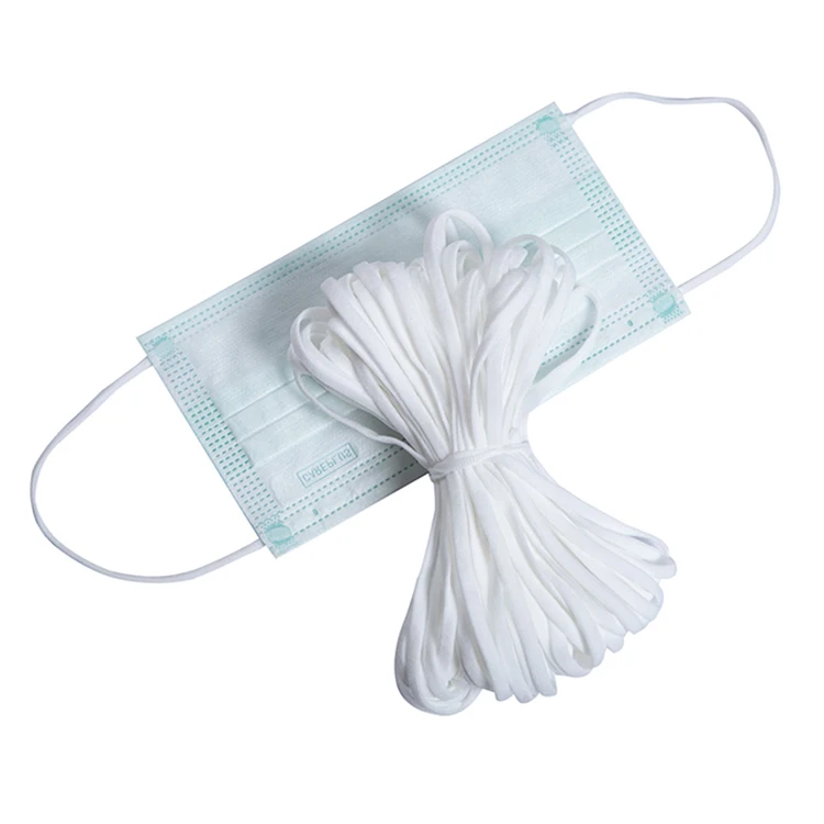 Эластичная плоская одноразовая маска для лица, хирургическая мягкая широкая Ушная петля 6 мм