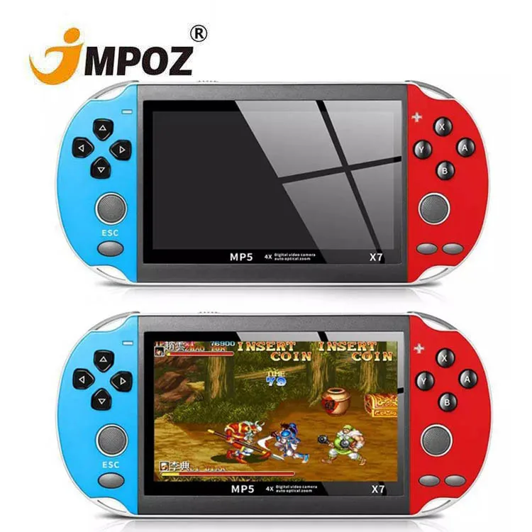 Wholesale 4.3 Inch X7 Handheld Game Console Portable Retro Video Game Console Multifunctional for Children Gifts