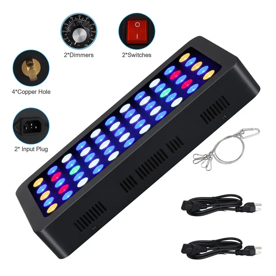 New design Chinese cheap 165w Led Aquarium Light aquatic coral reef used aquarium led lighting reef led light