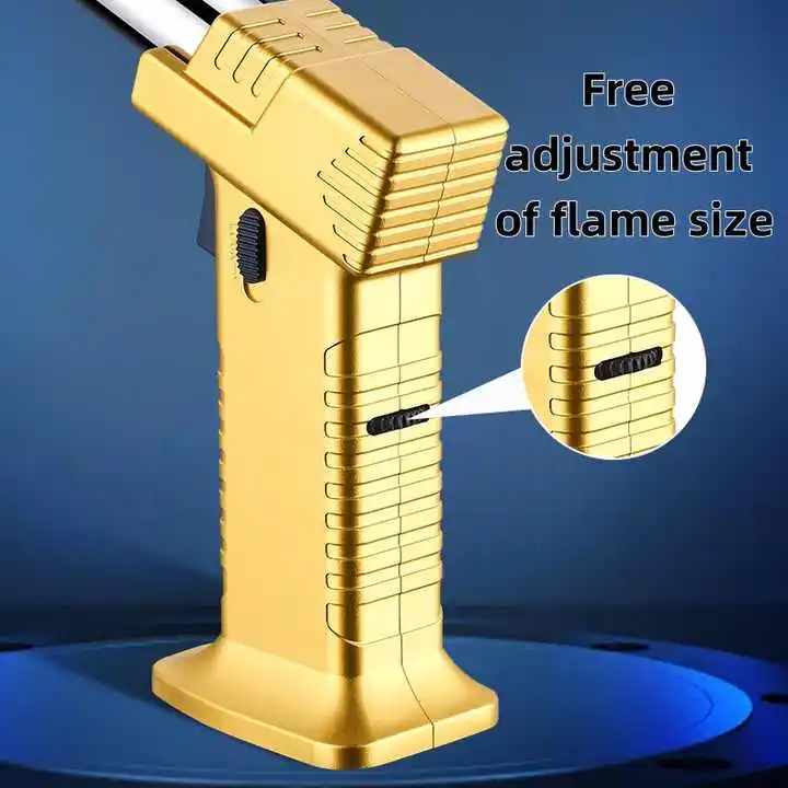 High temperature Ignition Spitfire Outdoor Windproof Ignition Spray Gun Lighter Refillable Butane Gas With Safety Lock Lighter