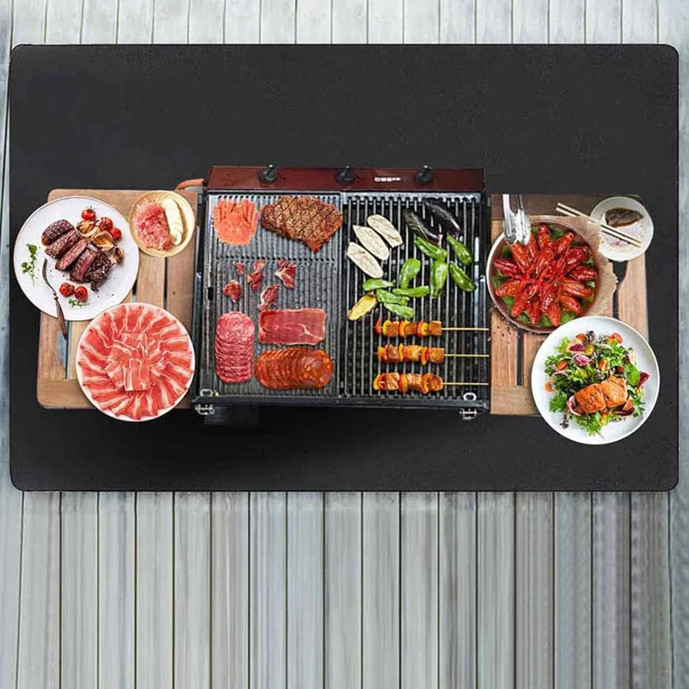 Outdoor Camping Picnic Silicon BBQ Grill Mat Home And Kitchen Waterproof Fireproof Carpet Silicone Barbecue Mats Accessories