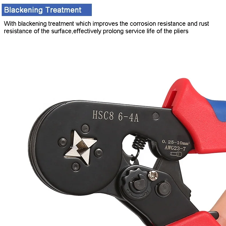 HSC8 6-4A  ratchet wire crimper wire crimp tool  terminal crimping tool kit hand ferrule crimping pliers wire crimping tool set