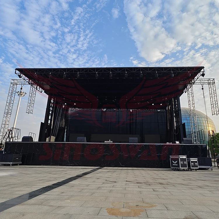 mobile Stage truck trailer manufacture hydraulic mobile stage trailer for sale
