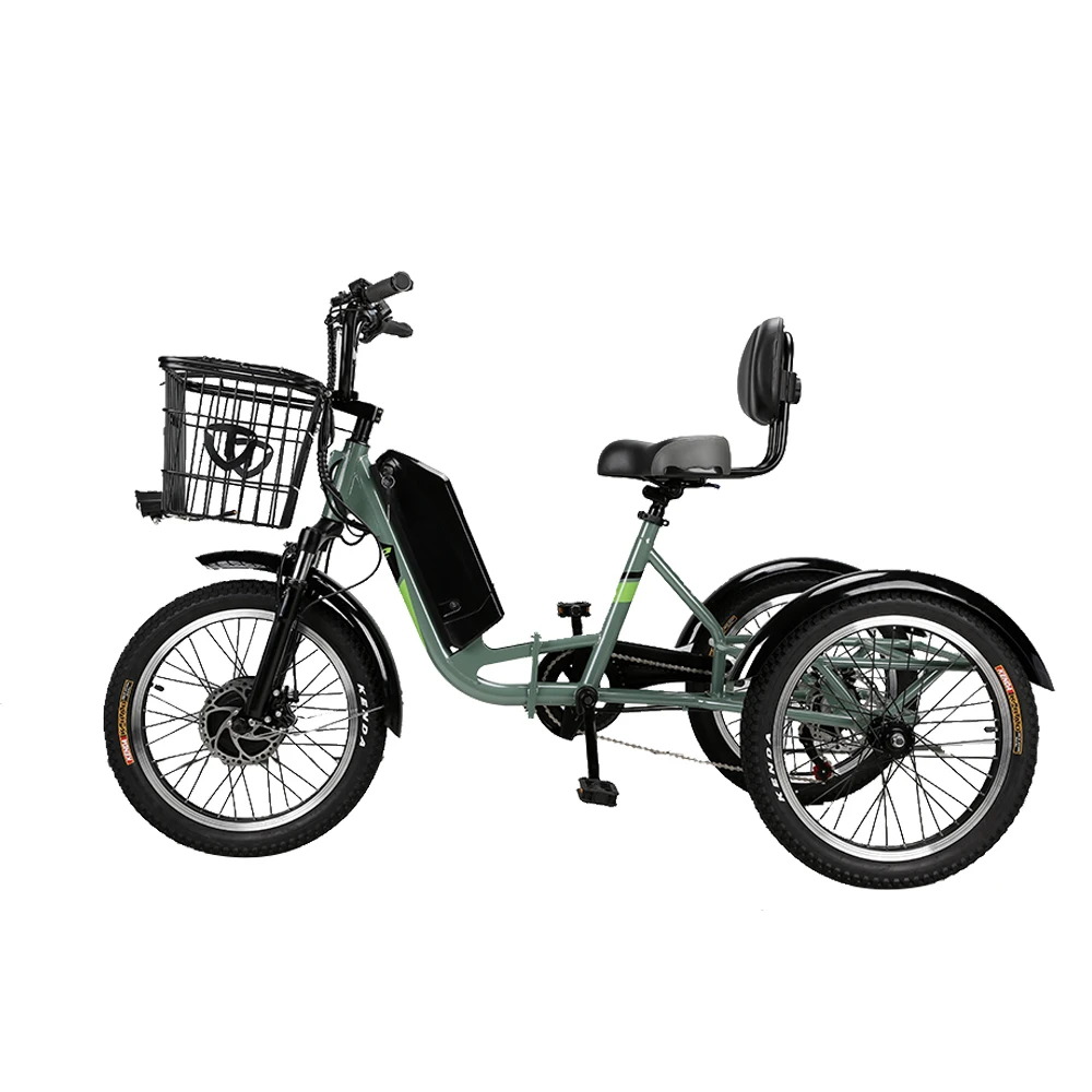 Cheap mid drive delivery Trikes long tail 48V 500W e bike clamber 3 three wheel Bicycle e-bike Tricycles electric cargo bike