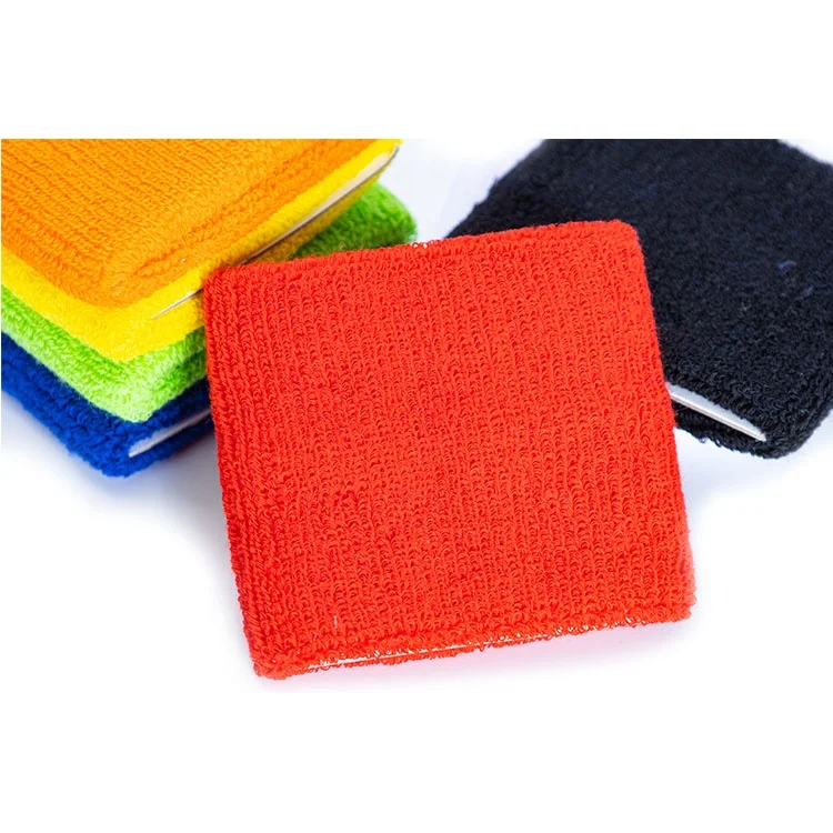 Sports Wristbands Sweatbands Moisture Wicking Athletic Cotton Terry Cloth Sweatband for Tennis