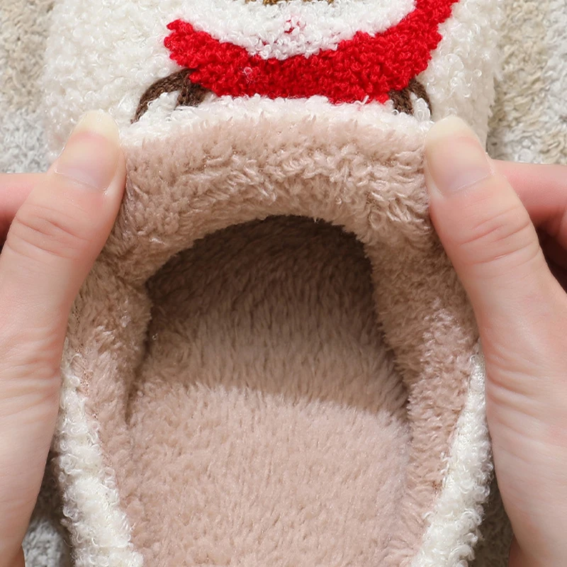 Bulk Wholesale Fashion Indoor House Guests Non-slip Soft Plush Autumn Winter Warm Cotton Women Men Flip Flop Shoes Slippers