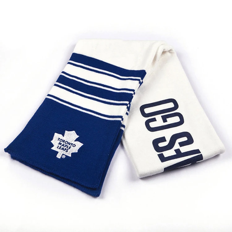 Custom Multi Color Personal Printed Fan Cheering Scarves Soccer Football Club Fan Scarf