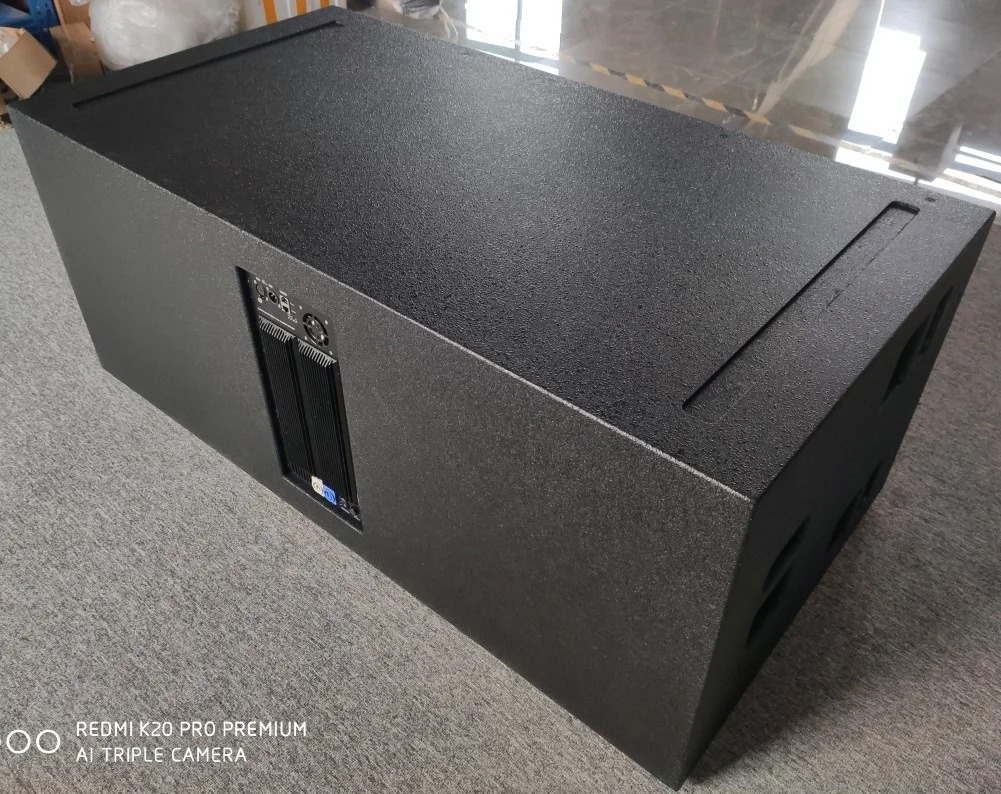 K218A двойной 18 дюймов 2000 Вт Высокая мощность активный динамик dsp сабвуфер аудио оборудование