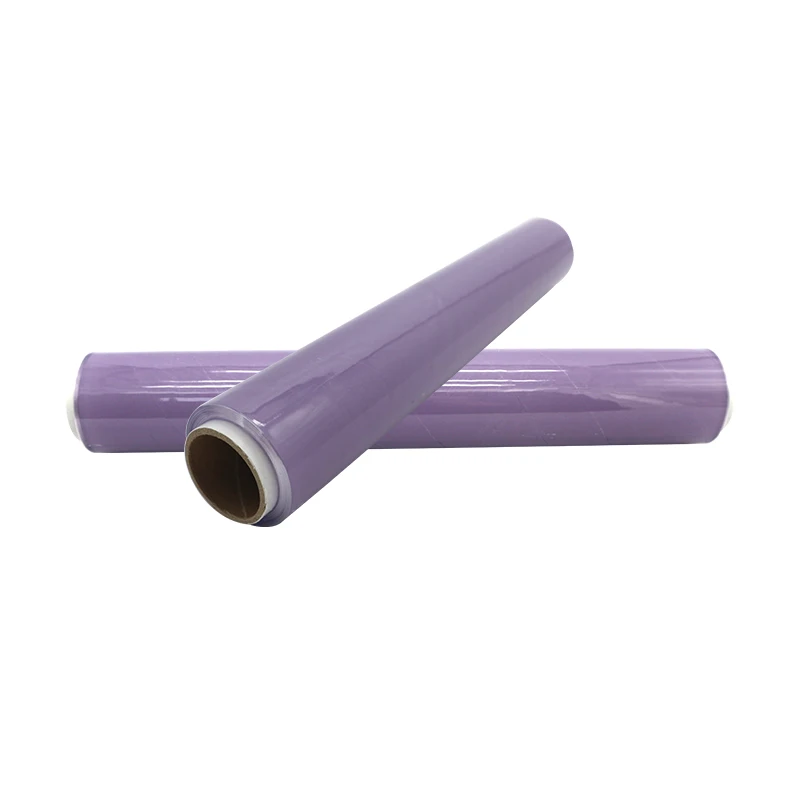 Recyclable Chic Wrap purple Ship lap PVC Plastic Wrap Refill Roll PVC cling film for food