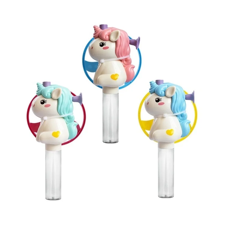 OEM/ODM Plastic Funny Candy Toys Light Up Flying disc Candy Toy Novelty cartoon Candy container promotional toys for kids