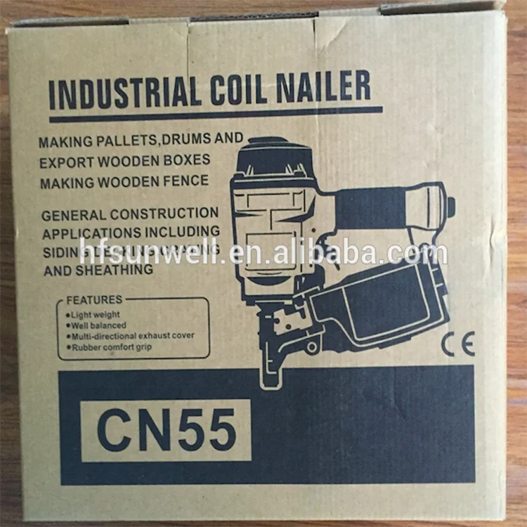Power Tools Wooden Pallet Wire Coil Nail Gun Model CN55