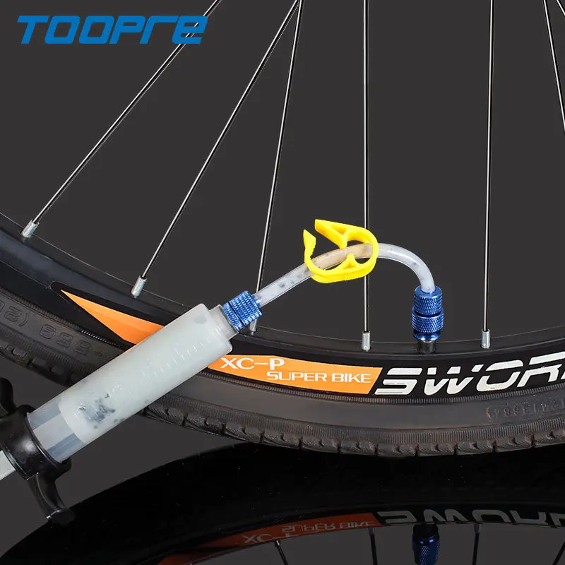 Toopre reusable bicycle tire repair syringe mountain bike road bike tire repair fluid injection tools bike tire repair tools
