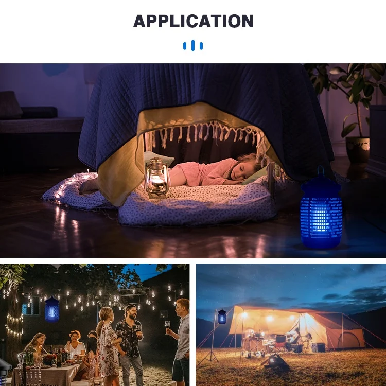 Factory Supplier Portable Insect Killer 15w Pest Control Bug Zapper Electric Mosquito Killer Lamp Mosquito Trap