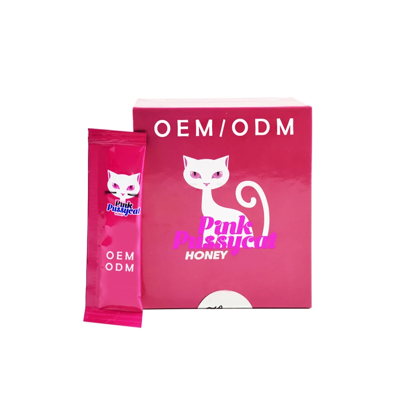 Mature Natural Sachet Packaging Gold Honey  Energy Honey Vip Royal Honey