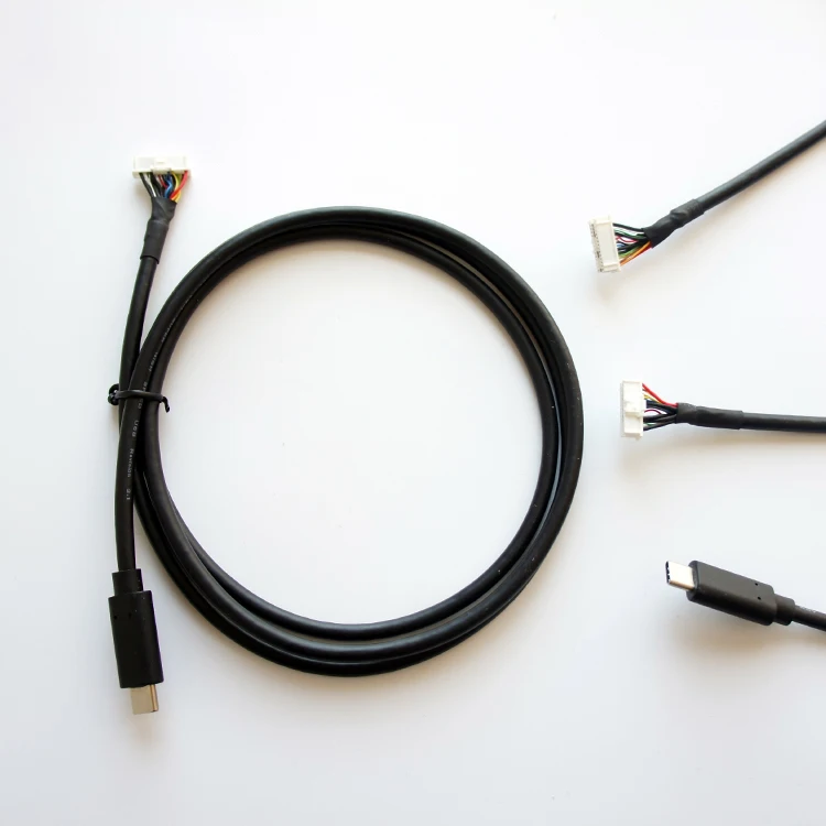High Quality Custom Jst TE Molex Connector to USB TYPE-C Wire Harness Cable Assembly