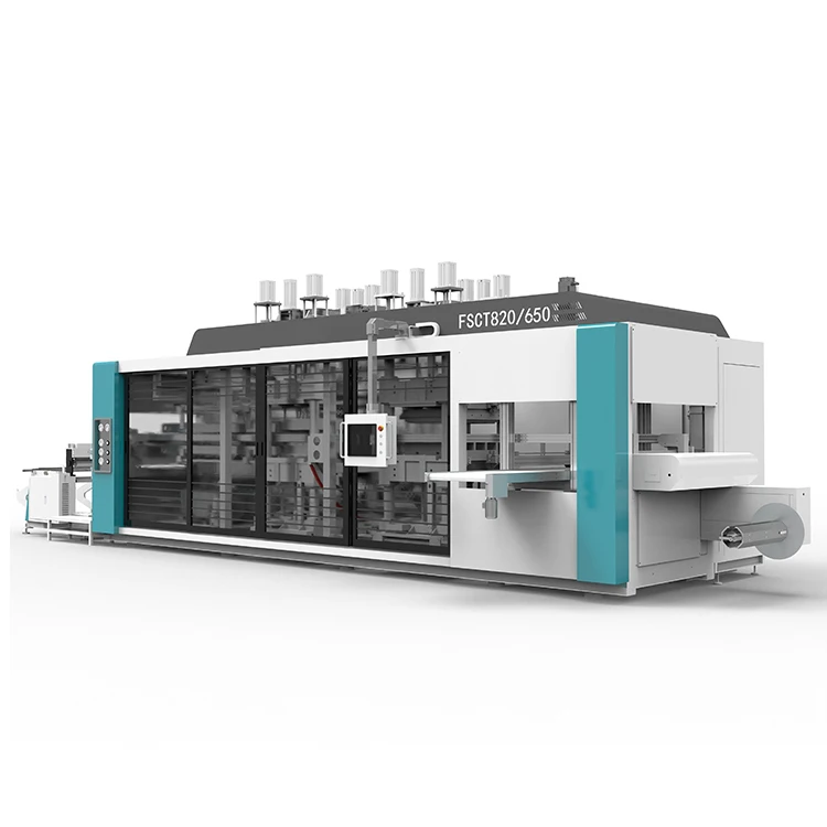 Multi-Station PET Thermoforming Plastic Tray Vacuum Forming Machine