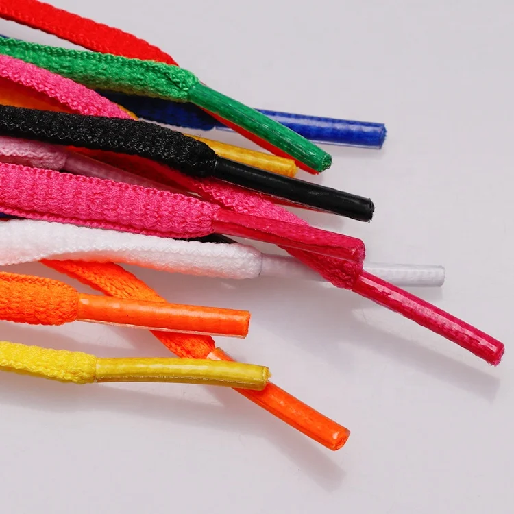 Custom Fashion 10 Colors Sport Running Shoe Strings 120cm Athletic ShoeLaces Half Round Oval Shoes Laces