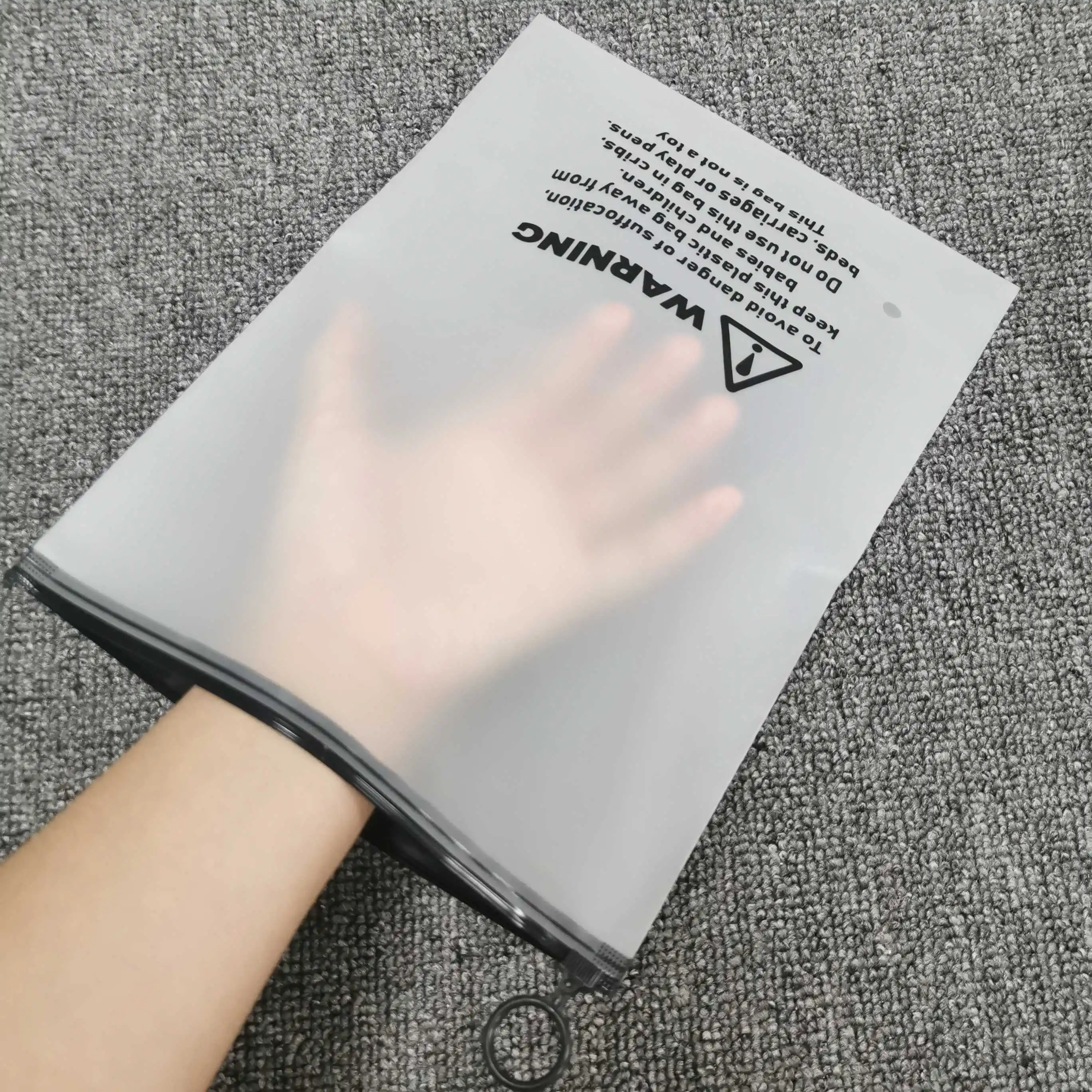  Прозрачные матовые пластиковые пакеты на молнии с логотипом под заказ для бикини-бара упаковочный пакет