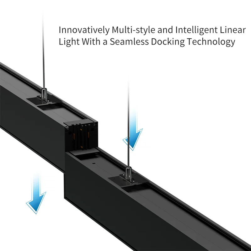 Easy Wring Seamless Linkable 4ft 8ft Led Linear Light Dali Dimming Linear 40w Led Linear Light