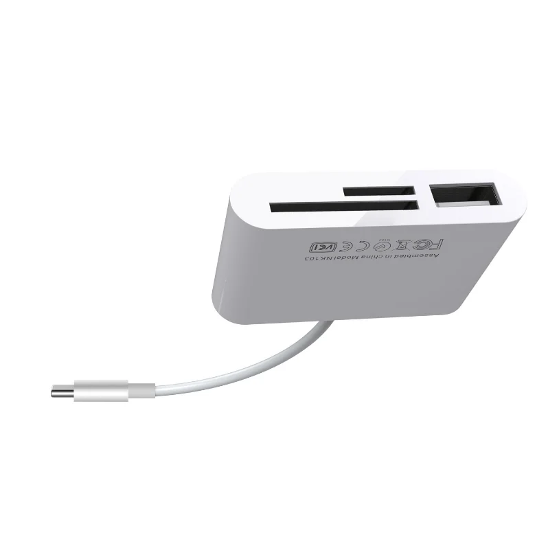 Type-C2.0USB три-в-одном кард-ридер мобильный телефон многофункциональная камера SD/TF card reader устройство чтения