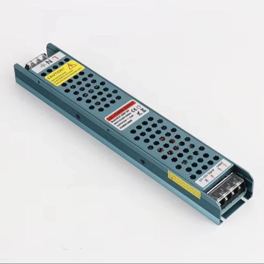 Светодиодный драйвер Smps 12v Ac Dc 100v до 265v Oem высококачественный производитель 16.6a 200w черный тонкий источник питания