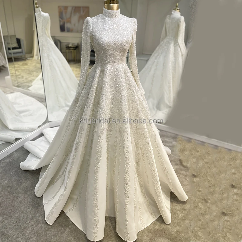 KDG Robe De Mariage Court Ladies Elegant Civil Bridal Made In China Plus Size Party Dresses Rhinestone Dress Ball Gowns Wedding