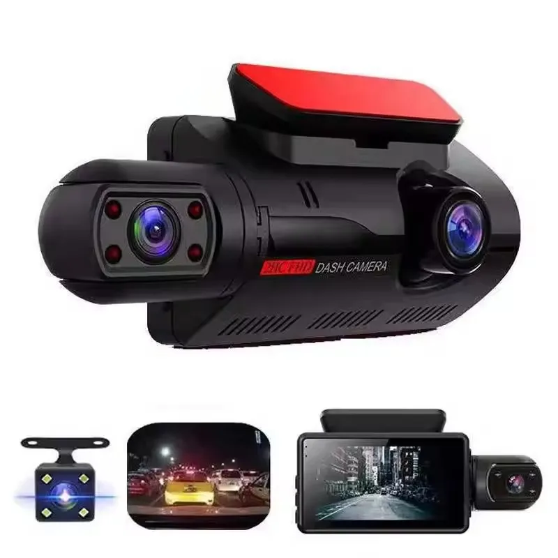 Full HD Dual Lens Car Dash Cam with Inside View and Wifi