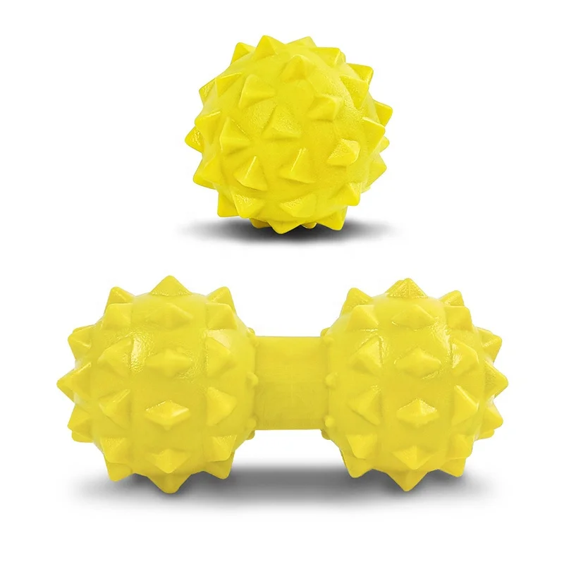 W1N Hot Selling  Fascia  Ball Fitness Yoga Elastic Peanut Massage Ball Double Lacrosse Massage Muscle Relaxer Massager