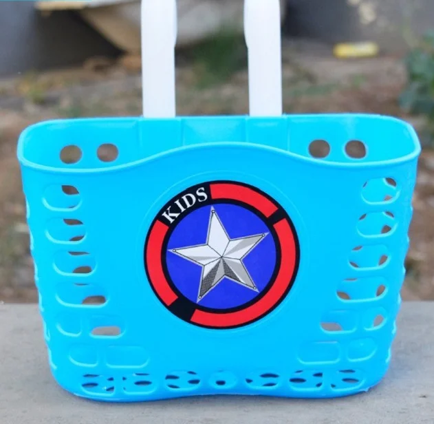 Popular Kids adult Bike Plastic Basket quick release removable  Children Bicycle Parts Front Rear Basket Bicycle Basket