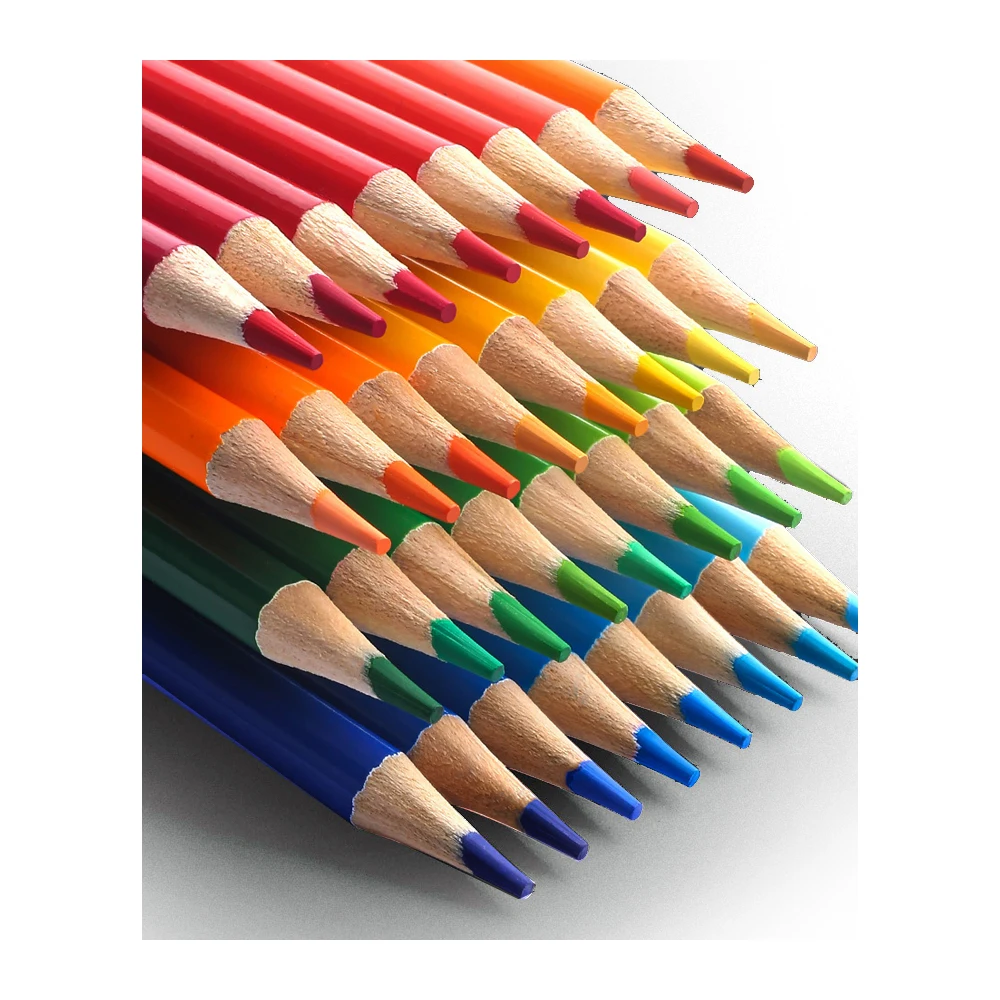 EN71 CE passed 48/72/100/120/200 colors coloured pencil color colorful drawing pencils with metal tin/paper box