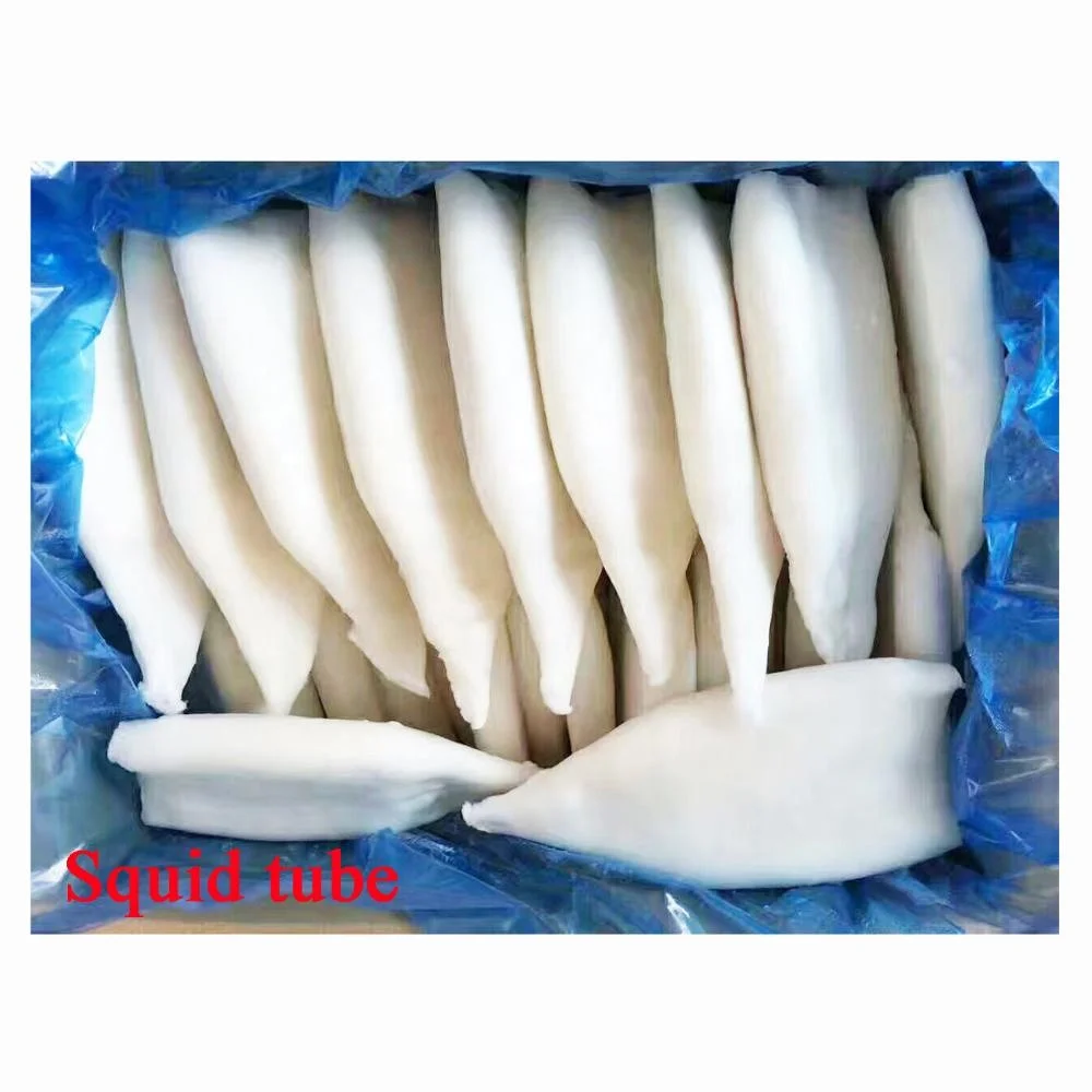 cleaned seafood todarodes squid tube U8 U10 frozen squid price wholesale