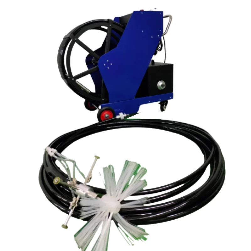 1400 rps Rotary brush grease duct cleaner oil duct cleaning machine kitchen vertical duct cleaning robot