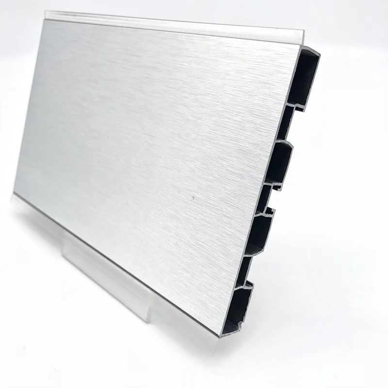 100mm Aluminum Foil PVC plinth skirting board for kitchen cabinet