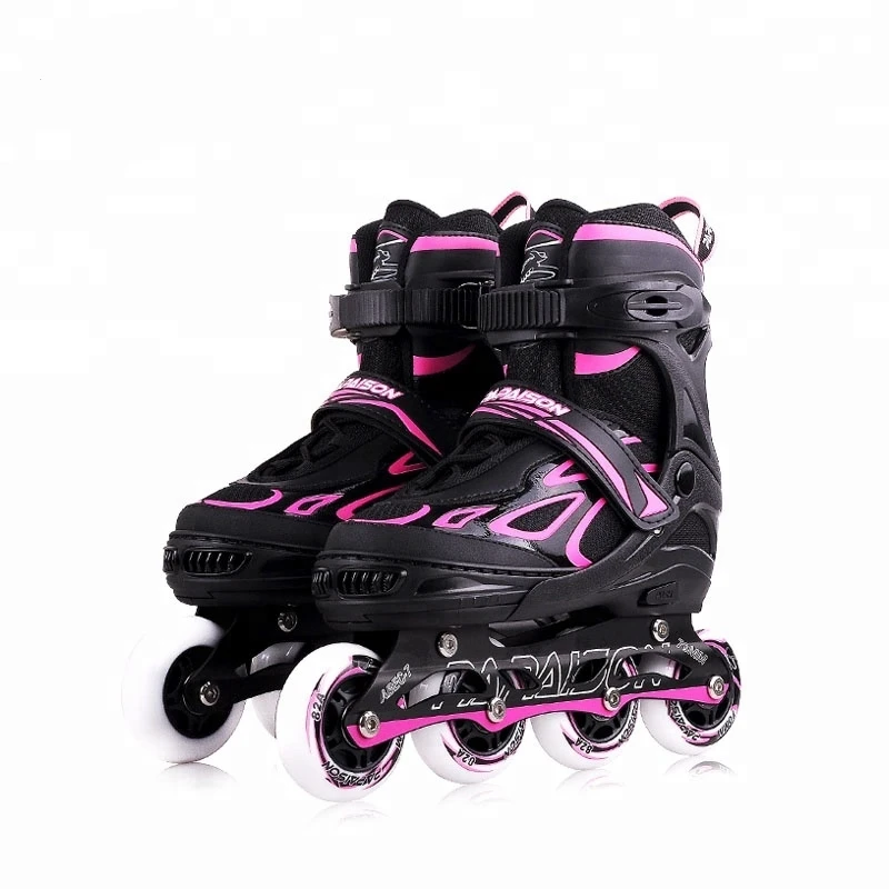 Factory Direct Sale Aggressive Skating Roller Hard Wheels Shoes Adjustable Inline Skates Shoes For Outdoor Sports