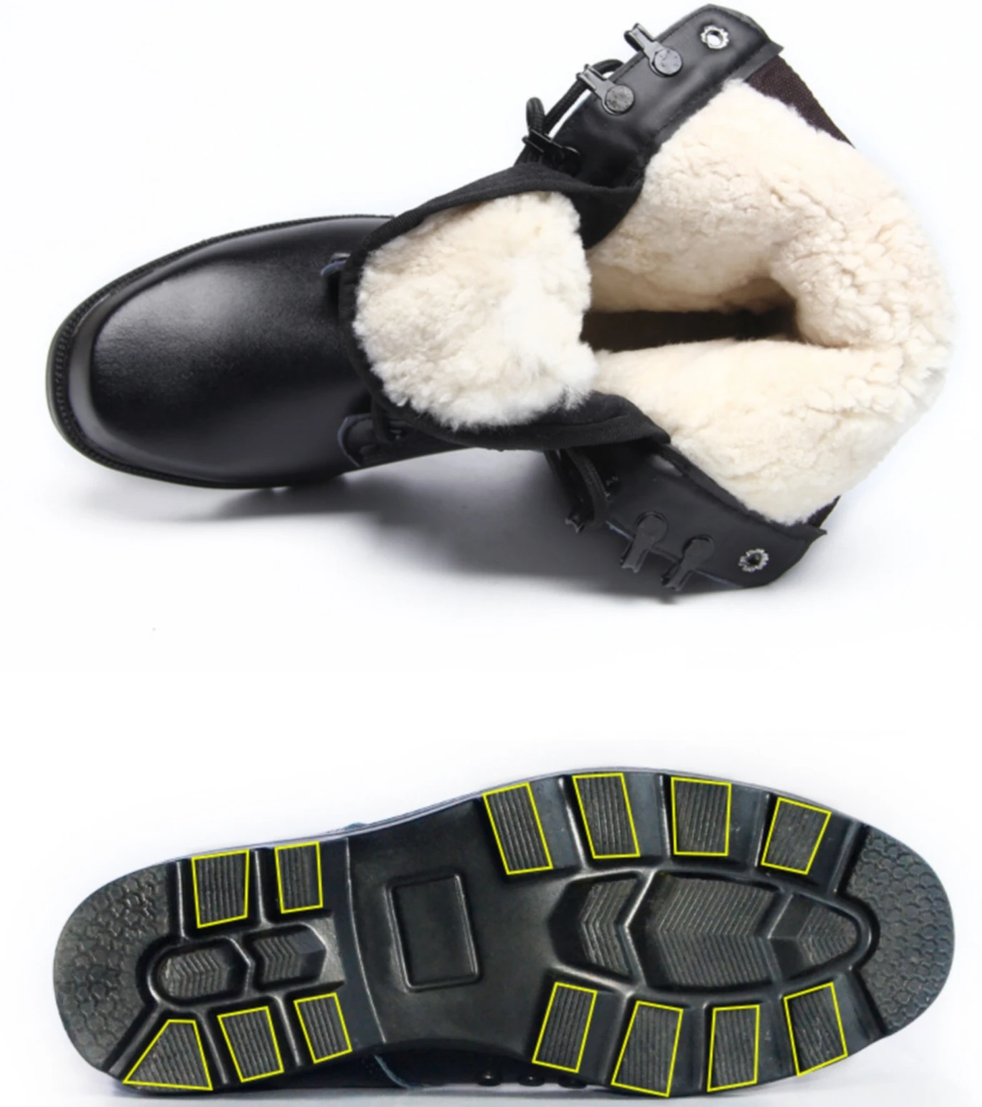 Custom Wholesale Cheap CQB PU Leather High-Cut Hiking Trekking Steel Toe Tactical Combat Boots
