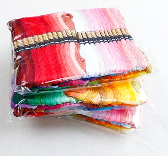 150 Colours DIY Colorful Cotton polyester Embroidery cross stitch thread hilo para crochet