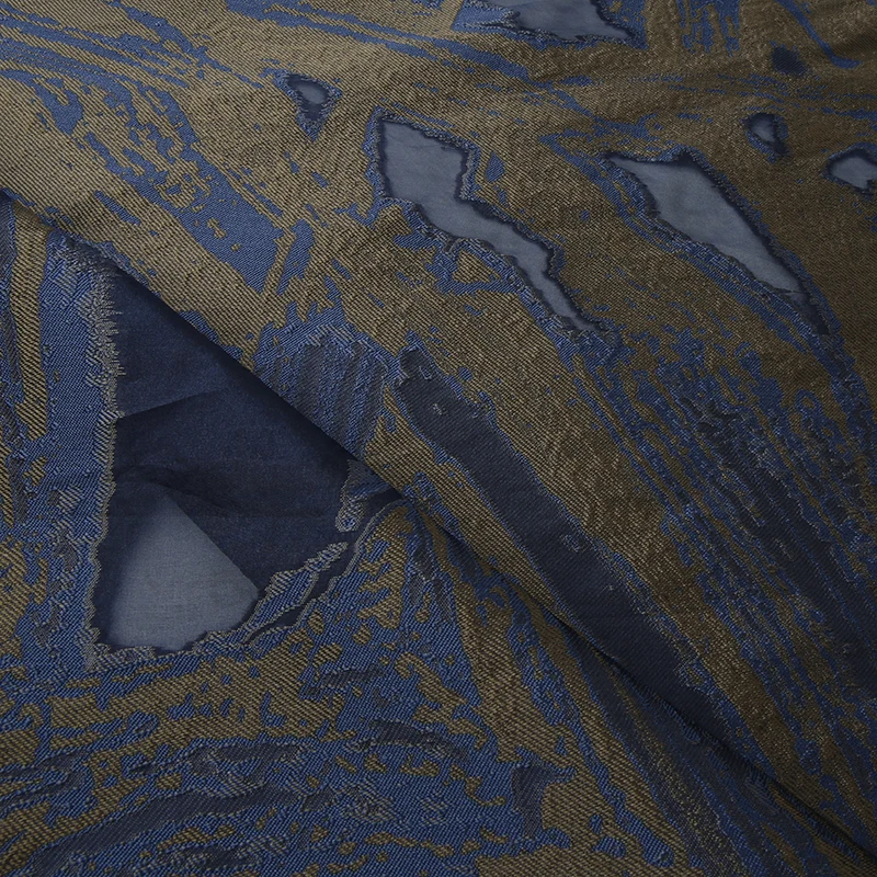 KEER Factory Custom Wholesale TDD410M-L  hot selling product abstract pattern design dress textile 100% polyester woven jacquard clothing fabric