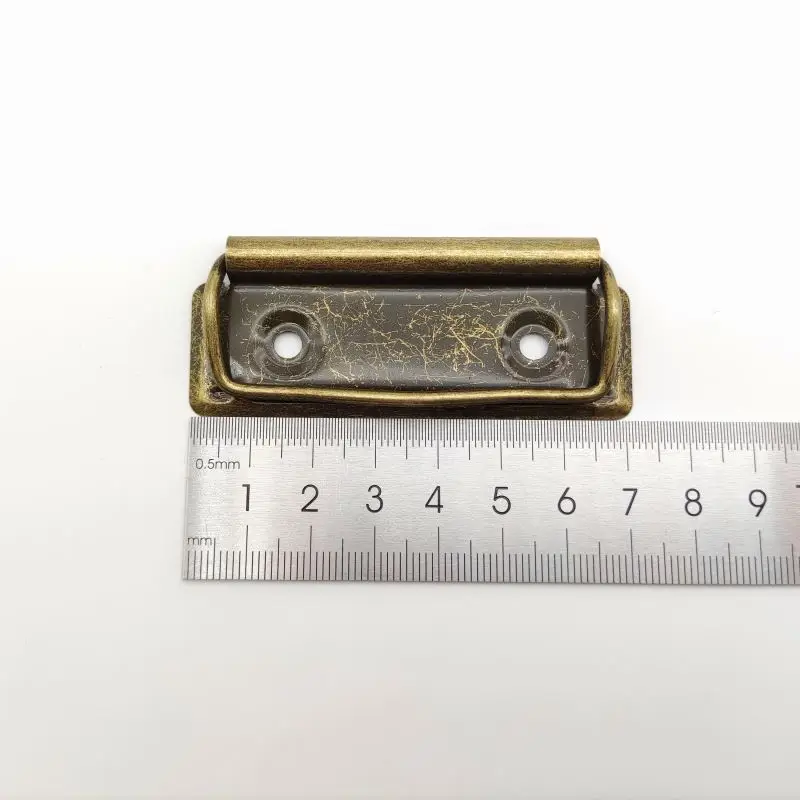 Guangdong factory supplier 70mm antique brass bronze old low profile clipboard flat metal clipboard clip age clip