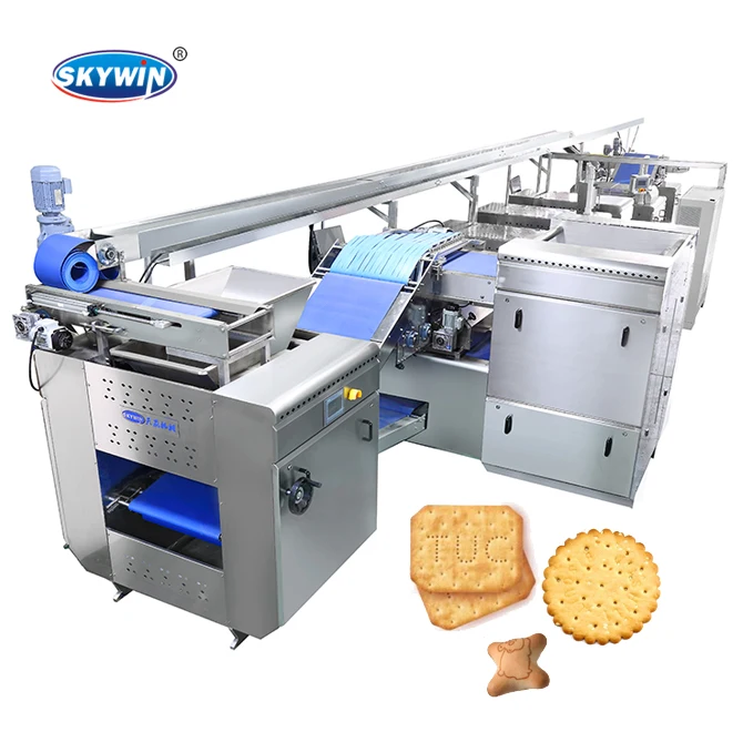 Model-1200 Capacity1500kgs/h Fully Automatic  Hard and Soft and Cookie Biscuit Production Line with Hybrids Gas Tunnel Oven