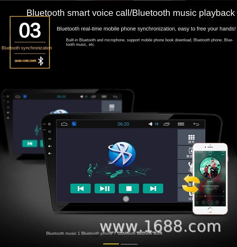 8.8 Inch Android vehicle Radio Player For Volvo S80 2006-2010 Car Multi-Media Navigation Gps