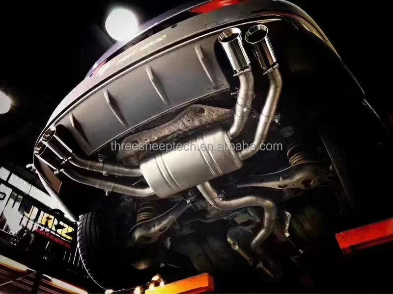 Высокопроизводительный выхлопной патрубок для Audi S3 8V 2 0 t из нержавеющей стали с клапаном выхлопных труб автомобильные аксессуары