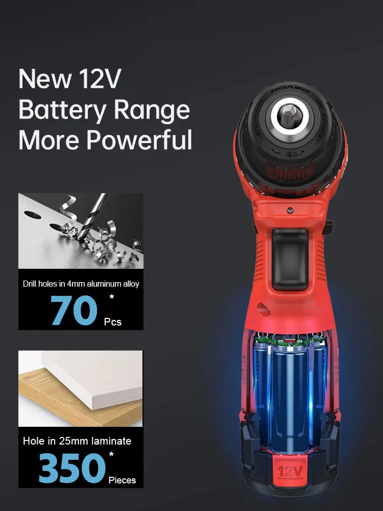 12V Lithium Battery Drill China Wireless Power Tools Electric Cordless Drill Machine