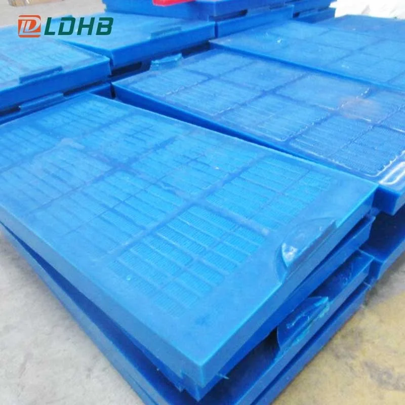 Polyurethane rubber vibrating screen mesh sieve plates dewatering pu mesh screen