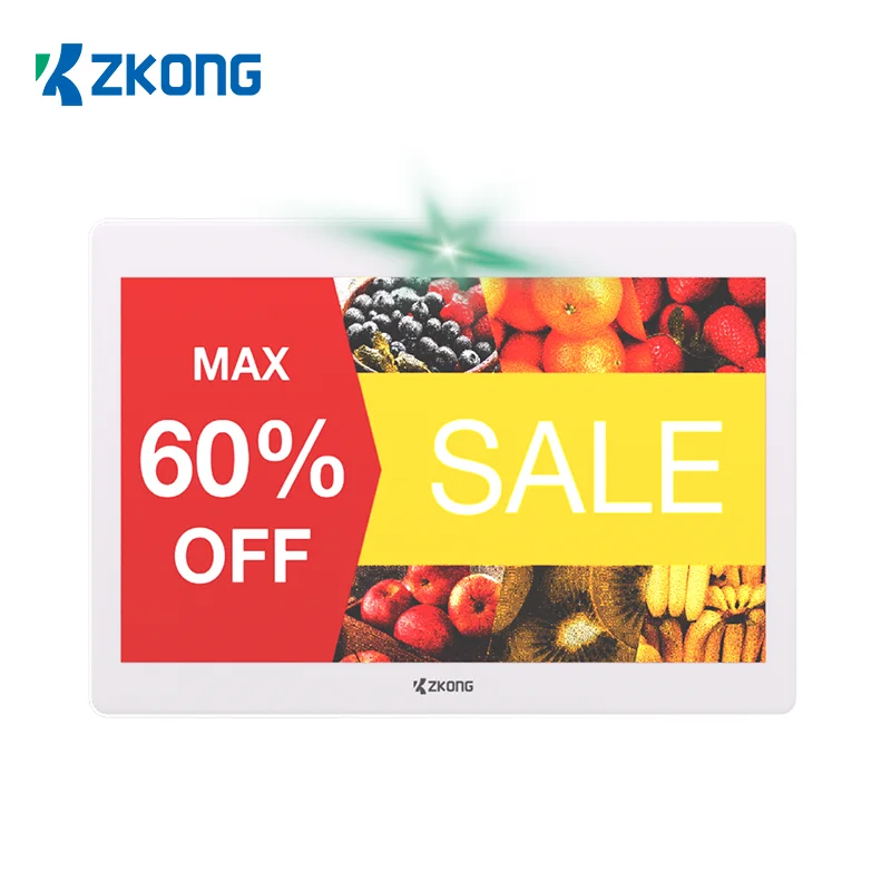 Zkong 7.3' Yellow Red Ink Esl Label Display Tag Esl Electronic Shelf Label For Hypermarket