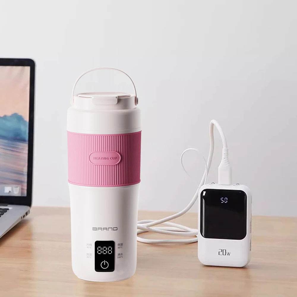 400ML 304# stainless steel Automatically Temperature Control USB Connection electric water bottle boiling kettle