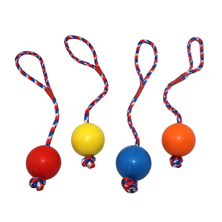 Мяч для дрессировки собак, твердый жесткий резиновый тренировочный мяч для собак среднего и маленького размера