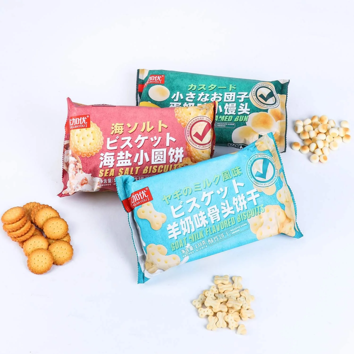Manufactures wholesale Supply Crisp Biscuits Sweet Fermented Cake Healthy muti-flavors Biscuits and cookie