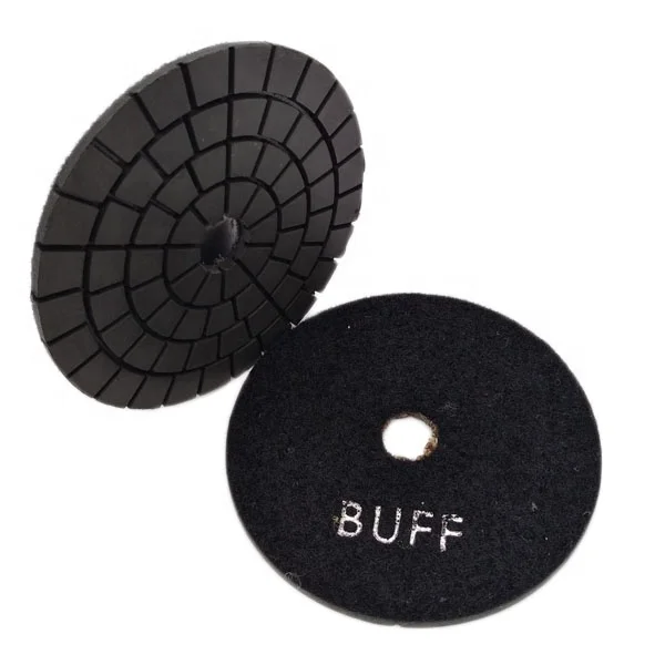 100mm Granite Diamond Black Wet Polishing BUFF Pads