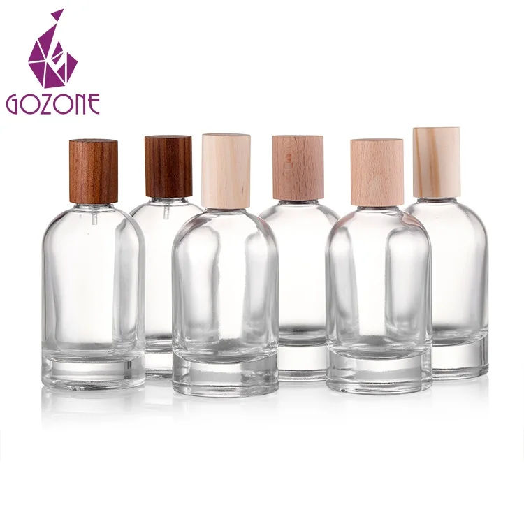 Good Supplier Round Perfume custom glass bottle with lid